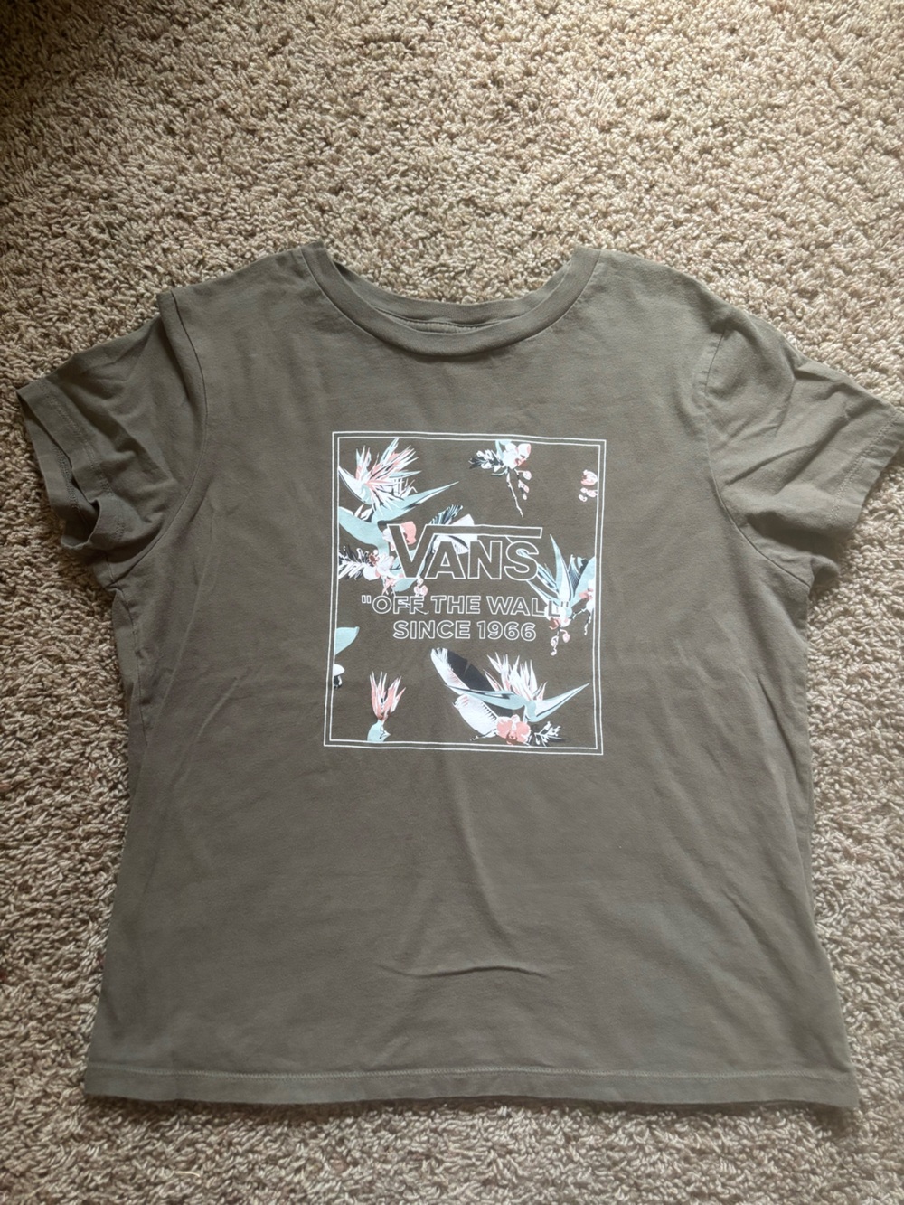 Vans Olive Green Graphic Tee